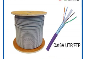 F/UTP CAT6A Cable 10G, 23 AWG LSZH Bear Copper 4-Pair