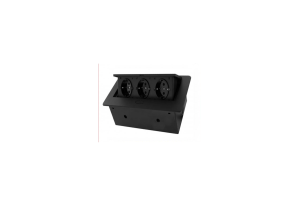 Table Pop Up Power Box-Conference Outlet Connection Box, POP UP Hidden 3 Power EU Socket Office Table Outlet Grounded With 1.3M Extension Plug